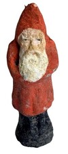 Antique 1900’s BELSNICKEL SANTA Germany Paper-Mache Composition With Red Robe picture