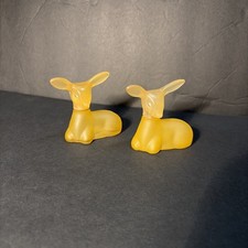 Set of 2 Vintage Avon Precious Doe Sweet Honesty Cologne Empty Perfume Bottles picture