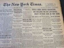 1930 SEPTEMBER 17 NEW YORK TIMES - TUTTLE SENDS HOOVER RESIGNATION - NT 5742 picture