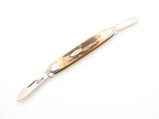 Vintage 1978 Case XX 5279 Jack Red Letter Stag Handle Folding Pocket Pen Knife picture