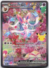 Sylveon ex Holo Special Illustration Rare ME: 30th Celebration 153/128 NM picture