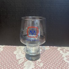 VINTAGE MOLSON BEER GLASS HEXAGON 