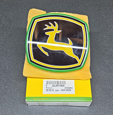 John Deere Medallion Emblem Badge AL207364 Green Yellow Black picture