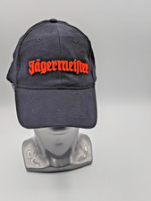 Jagermeister Hat Adjustable Strapback Cap Black Orange Preowned picture