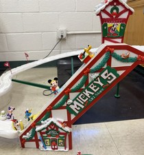 Mr. Christmas Mickey’s Ski Slope Animated Tree Ski-Lift Working picture