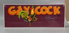 Ande Rooney Porcelain Sign GAY COCK 11