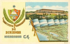 Nicaragua, CARAZO, Instituto PEDAGOGICO de DIRIAMBA Postcard Vintage c1960 picture