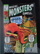 WHERE MONSTERS DWELL #2🧟VF/NM BEAUTIFUL COPY(B14) RARE 1970 picture