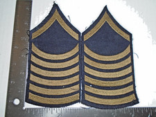 Rare Pre-WWII US Army Unauthorized Specialist 1st Class (PFC) Chevron Rank Pair picture