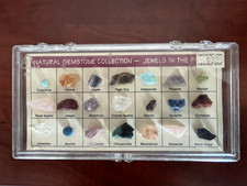 Rock Collection of Natural Gem Stones fin the Rough - a collection of 21 gems picture