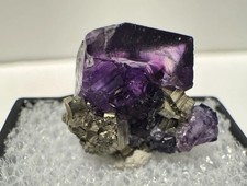 Purple Fluorite & Pyrite, Ojuela Mine, Mapimi, Durango, Mexico picture