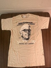 Vintage John Anderson For President 1980 T shirt Size S picture