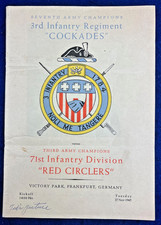 WWII Identified 1945 Occupied Germany Football Program 3rd Infantry Regiment picture
