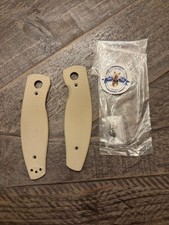 TRM Knives TRM NEUTRON 2 G10 DESERT SAND CONTOURED LIZARD SKIN SCALE SET picture