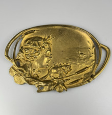 Antique Art Nouveau Gilt Bronze Card Tray, Vide Poche, circa 1920. picture