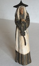 Silvestri Halloween Witch Holding Black Cat Figurine 8.5