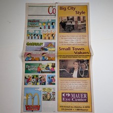 2003 Waterloo Cedar Falls Courier IA Newspaper Comics Peanuts Garfield Dilbert picture