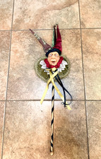 RARE Retired Katherine's Collection W. Kleski Jester On Stick Wand picture
