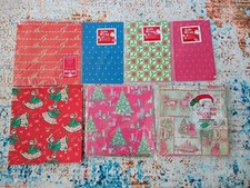 Vintage Christmas Gift Wrap Folded Wrapping Paper 42 Sheets NOS picture