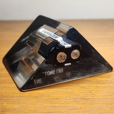 Eveready Vintage 9V Battery Clear Desk Paperweight Encased In Triangle Lucite picture