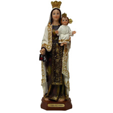 Virgen de Carmen Estatua Resin Detallada 12 Inch Finamente Detallada 6487-13 New picture