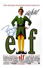 ELF Signed Poster 11x17 Will Ferrell and Zooey Deschanel picture