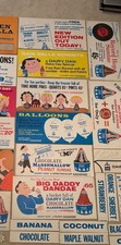 Vtg 1962 Dairy Dan Inc. Ice Cream, Daily Flavor Menu Board & Ads + Jerk Hat picture