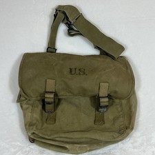 US Army M-1945 Combat Field Pack Vintage WWII Korean War W/ Stencil By Fox Man. picture