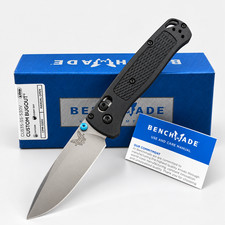 Benchmade-Bugout-(535BK-2) Black CF-Elite Handle CPM-S30V-Satin Drop Point Knive picture