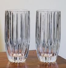 2 Vintage Mikasa Park Lane Hand Cut Highball Glasses Discontinued Germany picture