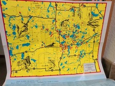 1986 Vintage Park Rapids Minnesota Vacation Brochure Map Illustrated Pictorial picture