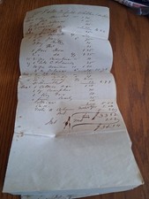 Rare 1851 Plantation Account Ledger / Statement Document – Winfield, Whitlock & picture