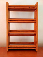 Vintage Bartelt Quality Housewares 4-Tier Wooden Spice Rack Sonoma CA picture
