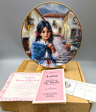 Hamilton Collection Faces of the World LUISA of Spain 23K Gold Collector Plate picture