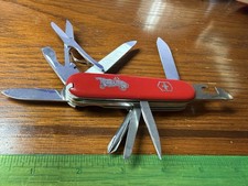 1976-1986 Victorinox Grand Prix 91mm Swiss Army Knife Red Antique Car 4 Layered picture