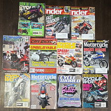 Motorcycle Magazines Lot Of 11 Cycle World Rider Motorcycle Classics Mixed picture