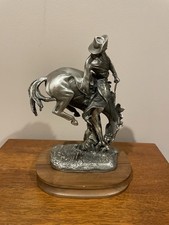 Frederic Remington “The Outlaw” Statue National Cowboy hall of fame Pewter picture