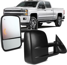 OCPTY Pickup Towing Mirrors Pair Replacement For Chevy For GMC 2003-2006 050464 picture