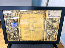 1940s ,Costello’s Restaurant Menu in a new Framed Display. picture