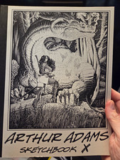 Arthur Adams Sketchbook X Signed Paperback Comic Artbook 2011 picture