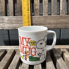 Peanuts Schultz Snoopy Woodstock My Mug 1958 1965 DuPont Vintage Telephone Cup picture
