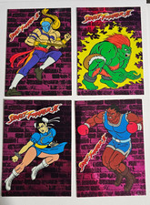 1993 TOPPS CAPCOM STREET FIGHTER 2 II FOIL INSERT SET 4 CHUN LI BLANKA picture