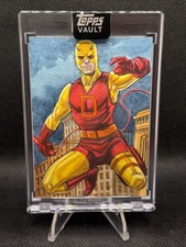 2026 Topps Marvel Vault Leon Braojos On Card Sketch 1/1 Of Daredevil picture