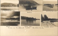 Bristol NH Views on Newfound Lake c1910 Real Photo Vintage Postcard bhn picture