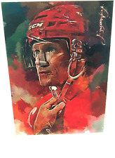 NICKLAS LIDSTROM #2 Sketch Art SP/50 Artist Signed Giclee Card DETROIT RED WINGS picture