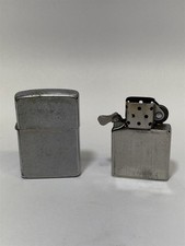 Zippo Lighter Brushed Chrome Regular Bradford PA USA Used Worn Vintage 1990s picture