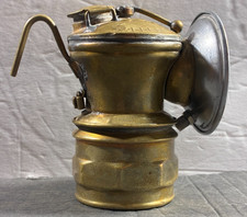 Vintage Auto-Lite Carbide Miner's Lamp By Universal Lamp USA Early 20th Century picture