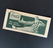 Vtg 1930 Coca Cola Coke Ink Blotter The Pause That Refreshes Striped Jacket Man picture