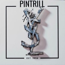 ⚡️RARE⚡️ PINTRILL x NATUREL YSL LOGO PIN / BROOCHE *BRAND NEW* COLLECTORS PIN picture