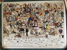 Vintage Marvel MCU Superhero & Cartoon Characters Poster Garfield Stan Lee 1986 picture